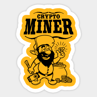 crypto miner Sticker